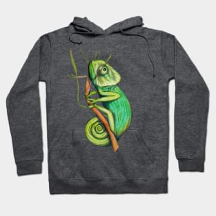 green chameleon Hoodie